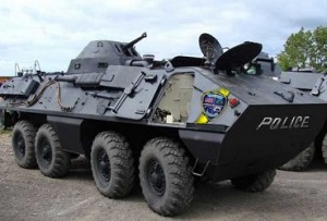 police tank