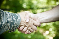 Veteran Handshake