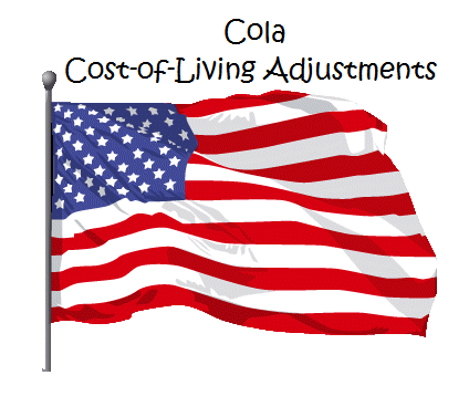 cost of living adjustments flag