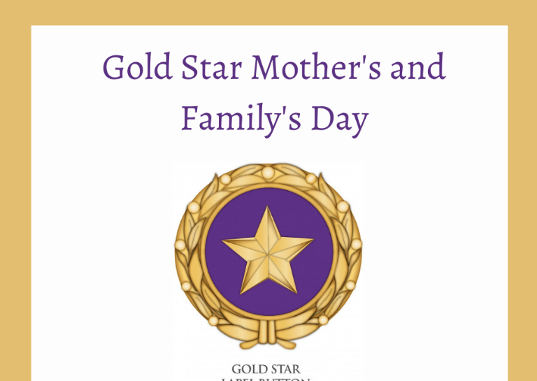 Gold Star Mother's and Family's Day Military Connection