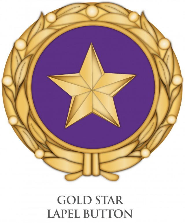 Gold Star Lapel Button