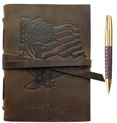 military embossed journal